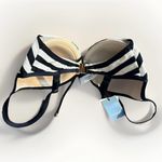 Marie Jo Swim Merle Heart Shape Bikini Top In Noir Rayure 1002916 E‎ $140 Black Size M Photo 5