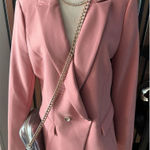 White House | Black Market peach color form fitting blazer size 8 Photo 0