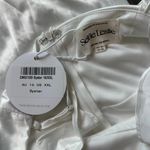 Selfie Leslie white satin ruffle dress Photo 6