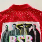 Via Penny Lane Reworked | Backstreet Boys Y2K Graphic Red Star Studded Jacket 8P Size 8 Photo 6