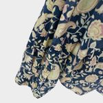 L.L.Bean Blue Paisley Corduroy Button Down Shirt Women’s XL Photo 6