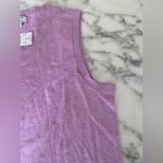 J.Crew NWT Jackie Shell Cotton Sweater Vest Lilac Purple M holes in left seam Photo 6