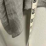 Melissa Paige  Light Gray Embroidered Blouse Photo 5