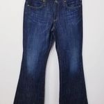 AG Adriano Goldschmied Jeans Rhinestones The New Legend Flare Leg Blue Denim Photo 0