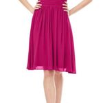 Love by Design Melissa Plunge Neck Chiffon Fit & Flare Dress in Berry Size L Photo 0