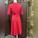 Nanette Lepore  Red‎ Front Pleat Circle Swing Dress Photo 2