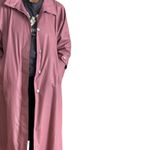 London Fog Vintage Long Trench Coat Women's Classic Button Up Outerwear Size L Photo 1