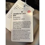 Lululemon NEW Awake to Lace Bra Size 32C Black and Barely Beige Photo 6