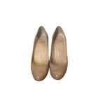 Christian Louboutin  Beige Patent Leather Wedge Pumps Iconic Elegance, Minor Wear Photo 1