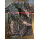 JM Collection ‎ Feathers Top Women XL Stretch Office Church Comfort Fairy Mature Photo 6