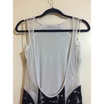 Issue New York Floral Backless Mesh Gown Size L Photo 6