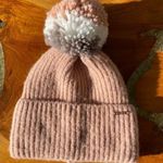 Skechers  Womens Pink Pom Pom Knit Snow Beanie Hat One Size Photo 0