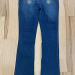 Vintage Earl Jeans Sz S Dark wash blue flare jeans white stitch #flarejeans Photo 0