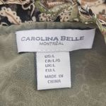 Carolina belle Paisley Blouse with Ruffle Accents Size Large Boho Smocked Blouse Photo 5