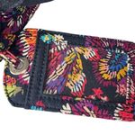 Vera Bradley Compact Traveler Bag Midnight Wildflowers Navy Blue Pink Green Photo 4
