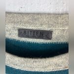 Bitten by Sarah Jessica Parker M Wool Blend Teal and Gray Pullover Sweater Blue Size M Photo 7