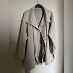 Lululemon  Softstreme Belted Wrap Jacket Sz XL/XXL Trench Tan Photo 5