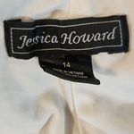 Jessica Howard Navy Leaf Shift Dress Size 14 Wedding Guest Dress Photo 4