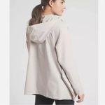 Athleta Glacier Hankerchief Poncho Abalone Gray Medium Hoodie Sweatshirt Jacket Photo 1