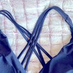 Catherine Malandrino ‎ Blue One Piece Swimsuit with Criss-Cross Straps Photo 3