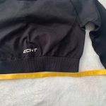ECHT  women's medium crop black long sleeve work out top athletic gym lulu work o Photo 6