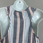 Angie Crop Top Women Striped Wrap-Style Size Large Lightweight Beachy Rayon Tank Photo 4