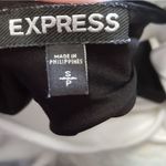 EXPRESS  black & white cowl neck top size small Photo 2