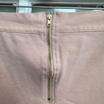 Haute Monde Blush Pink Stretchy Floral Roses Embossed Embroidered Skirt Size XL Photo 2