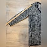 Isaac Mizrahi  Live Cardigan Women’s 2X Black White Geometric Button Front Photo 9