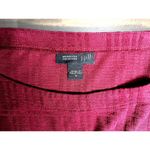 J. Jill M Wearever Collection Red Textured Knit Tunic Dress Minimalist Academia Size M Photo 7