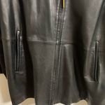 Ellen Tracy  Leather Jacket Black Full Zip Size Medium (nice) Photo 2