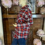 VINTAGE SUTTON QUILTED RED AND BLUE PLAID FLANNEL JACKET SHIRT (M/L) Size M Photo 5
