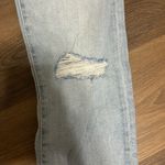 Madewell  Sz 26 Mid-Rise Classic Straight Jeans Wellingford Wash Knee Rip Edition Photo 8