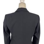 ZARA  Single Breasted Black Classic Fit Career Blazer Jacket Shoulder Pads Size 8 Photo 12