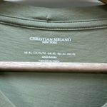 Christian Siriano green short sleeve Pima cotton T Photo 1