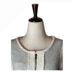 Drew Anthropologie Gray Two Toned Cotton Exposed Seam Full Zip Jacket Size M Photo 2