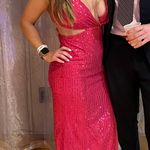 Amazon Sparkly Pink Maxi Prom Dress Photo 0