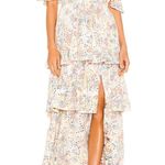 Kendall + Kylie  Anglaise Maxi Ruffle Dress in Collage Floral, Size 8/10​​​​ Photo 0