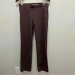 Betabrand  Boot Cut Two-Pocket Dress Pant Yoga Pants in Auburn Brown M Photo 3