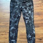 RBX Women’s Black/Gray Floral Full Length High Waisted Leggings Size Medium NWT Black Photo 0