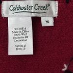 Coldwater Creek VTG  Wool Full Zip Vest Size M Snowman Cabincore Ugly Christmas Photo 8