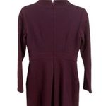 Maggy London Nordstrom maroon Cobalt Geometric Long Sleeve Knit Dress 4P Red Photo 1