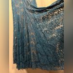 AQUA  Dresses Teal Blue Lace Formal Full Length Gown Size 0 Photo 7