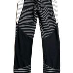 Athleta Relay Cropped Legging Striped Black White Photo 2