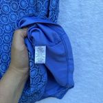 Isaac Mizrahi  Royal Blue Textured Blouse Photo 4