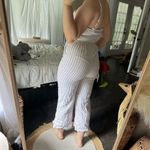 Abercrombie & Fitch Women’s Extra Small Jumpsuit Linen Blend Striped Photo 3