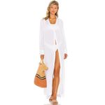 Lovers + Friends  Zia Maxi Top in White Size Small Photo 1