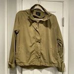 Love Tree Tilly’s High Collar Hooded Olive Green Full Zip Windbreaker Size M Photo 0