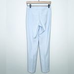 Akris  Magda Slim Fit Silk Cotton Stretch Powder Blue Jean Pants Size 4 Photo 1