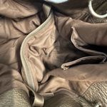 Carlo Dimo Pebbled Leather Shoulder Bag Bronze Brown Braided Strap Hobo Tote Photo 6